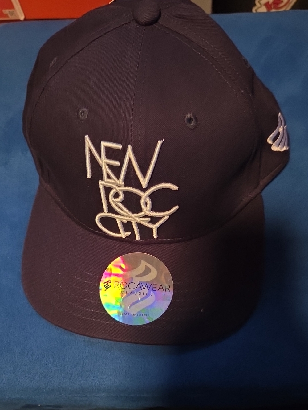 Rocawear Navy Embroidered 'New York City' Baseball Cap